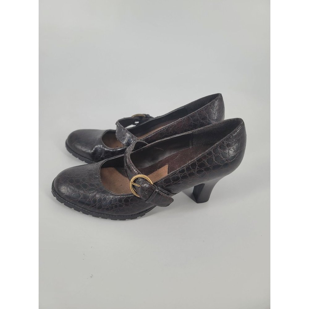 A2 Aerosols Heels Size 7 Beauty Slip  Dark Brown